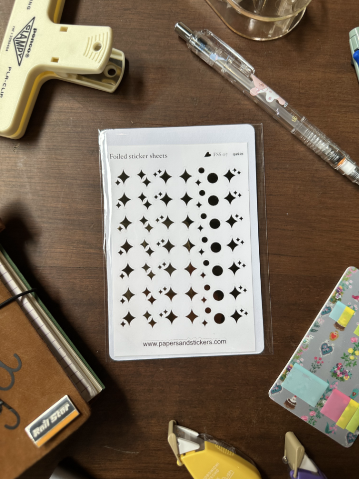 Sparkles Foiled Sticker Sheets
