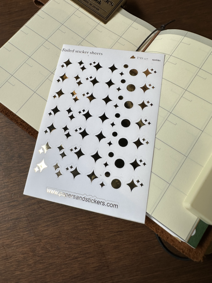 Sparkles Foiled Sticker Sheets