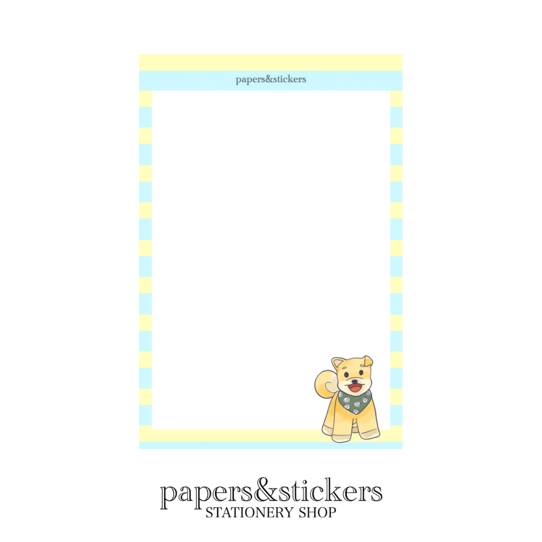 Rectangular Notepad - Happy Stripes