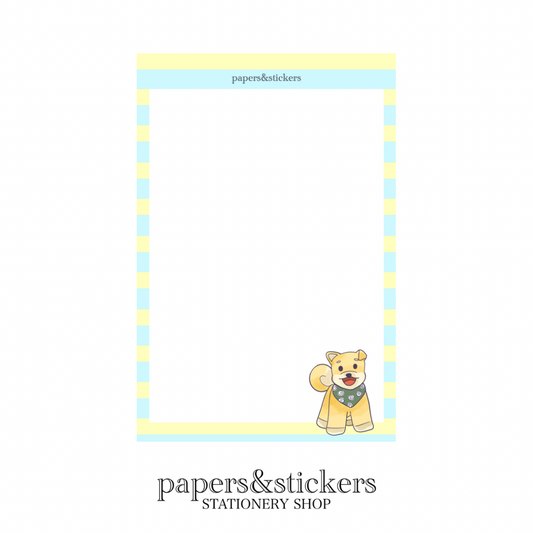 Rectangular Notepad - Happy Stripes